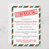 機密 | おもしろいパーティー 招待状 (正面)