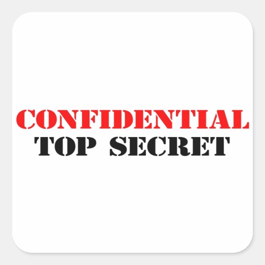 機密 スクエアシール (正面)