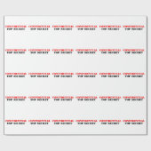 機密 ラッピングペーパー (フラット)