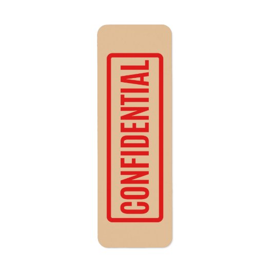 機密 ラベル (正面)