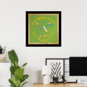 機敏性に富んだ幸せ ポスター (ホームオフィス)