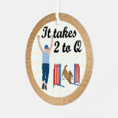 機敏性 – 2からQまで メタルオーナメント (正面左)