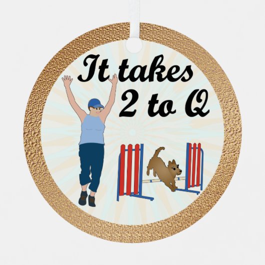 機敏性 – 2からQまで メタルオーナメント (正面)