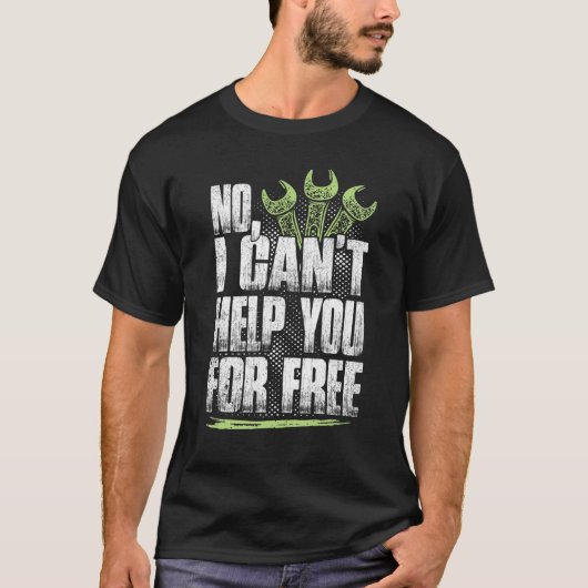 機械おもしろいエンジニアリングNoお前は救済だ Tシャツ (正面)