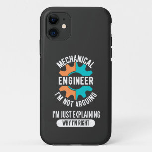 機械おもしろい技術者、機械エンジニアリング iPhone 11 ケース