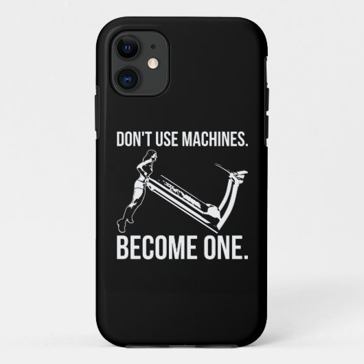 機械になり、強い女の子はトレッドミルを持ち上げる Case-Mate iPhoneケース (裏面)
