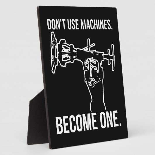 機械になる – 漫画の強おもしろい力者を持ち上げる フォトプラーク (側面)