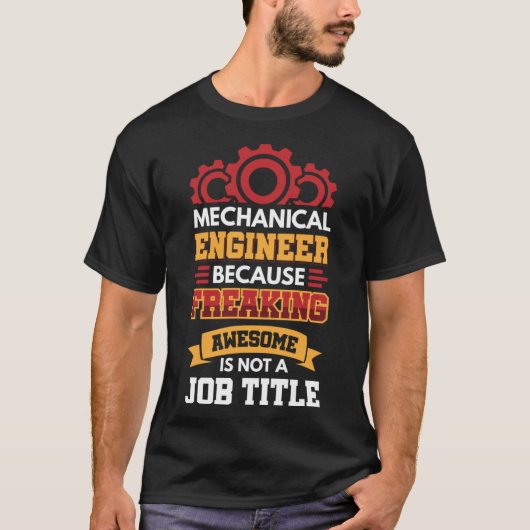 機械のエンジニア素晴らしはフレックが Tシャツ (正面)