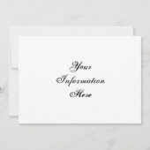 機械のドラゴン 招待状 (裏面)