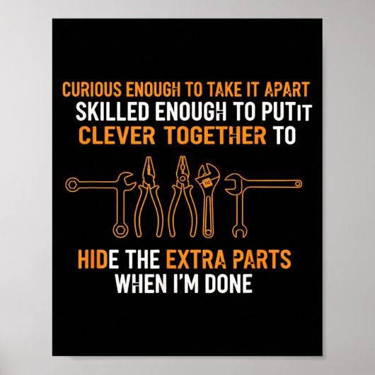 機械の好奇心から分解してみた面白いオート ポスター (正面)