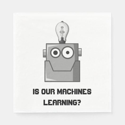 機械の学技術ユーモア スタンダードランチョンナプキン (正面)