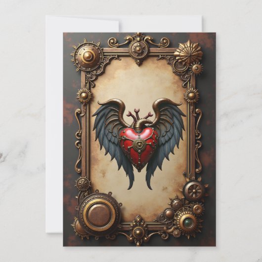 機械の鼓動する中心 招待状 (裏面)