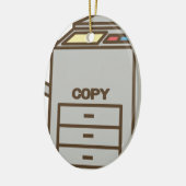 機械をコピーして下さい セラミックオーナメント (左)