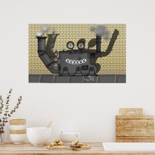 機械を閉じる ポスター (キッチン)