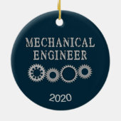 機械エンジニアギア セラミックオーナメント (裏面)