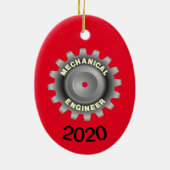 機械エンジニアグレーギア セラミックオーナメント (裏面)