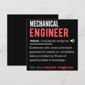 機械エンジニア セーブザデート (正面/裏面)