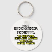 機械エンジニア…私が間違っていないと仮定 キーホルダー (正面)