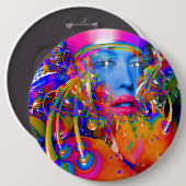 機械オーガニックボタン 缶バッジ (正面&裏面)