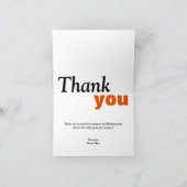 機械ギアオレンジカスタムサンキューカード サンキューカード (内部)