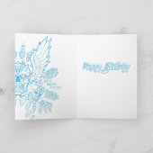 機械スカル誕生日 カード (内部)