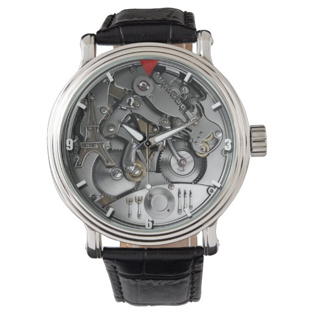 機械スタイルサイクリング音楽 腕時計 (正面)