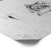 機械デザイン、フォル。367r-b ポスター (角)