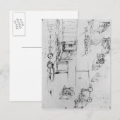 機械デザイン、フォル。367r-b ポストカード (正面/裏面)