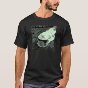 機械トイレのTシャツに抗う紙 Tシャツ