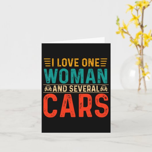 機械パパ私は1人の女性と数台の車を愛するM カード (黄色い花)