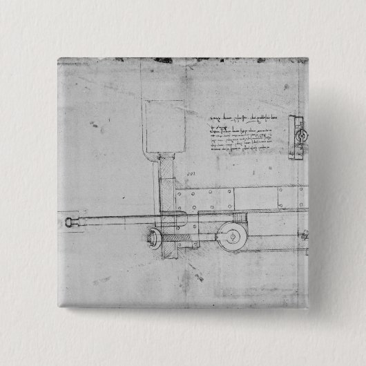 機械ボルトの図表 缶バッジ (正面)