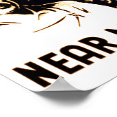 機械ポスターの近くで注意する ポスター (角)