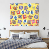 機械ロボット漫画 キャンバスプリント (インサイチュ (寝室))