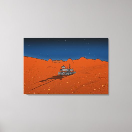 機械ロボット漫画 キャンバスプリント (正面)