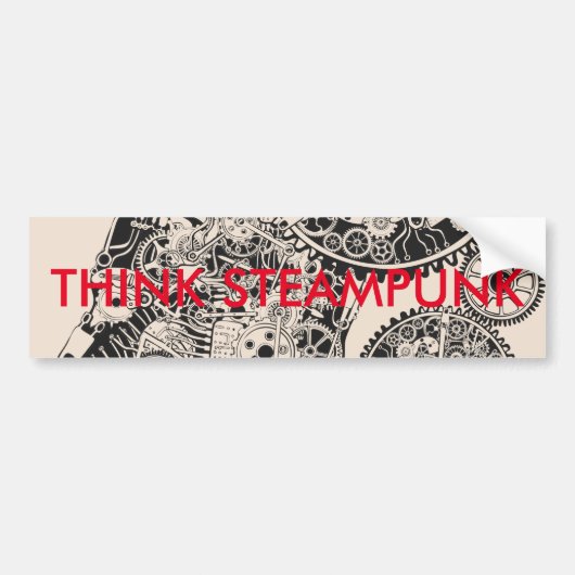 機械人 バンパーステッカー (正面)