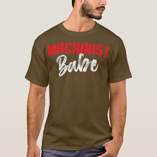 機械加工パワーマシンオペレータ機械加工 Tシャツ (正面)