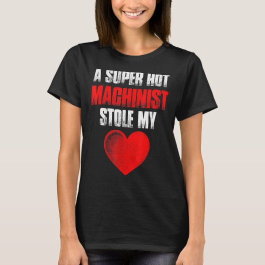 機械加工ホットマシンオペレータ加工 Tシャツ (正面)