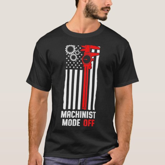 機械加工モード機械加工業者機械加工 Tシャツ (正面)
