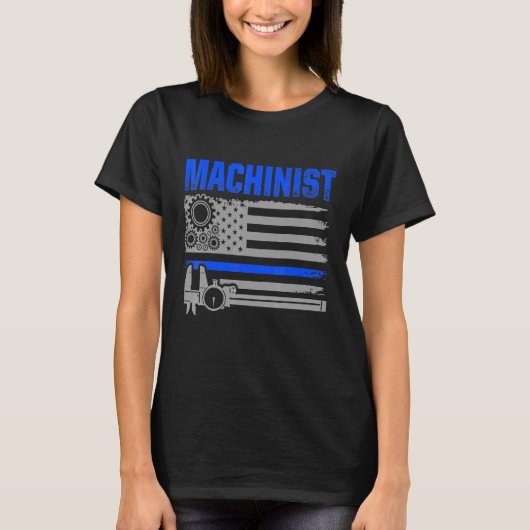 機械加工機操作子加工2 Tシャツ (正面)