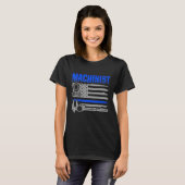 機械加工機操作子加工2 Tシャツ (正面フル)