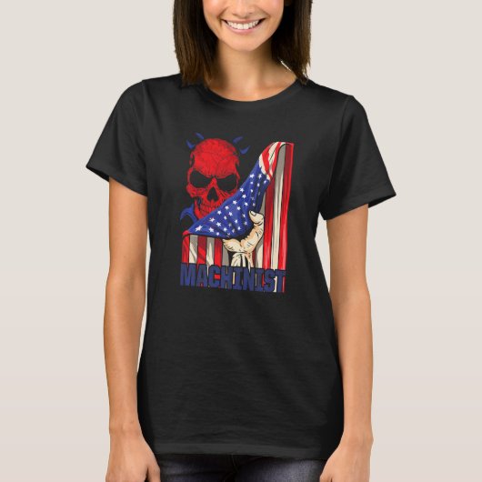 機械加工機操作子加工3 Tシャツ (正面)