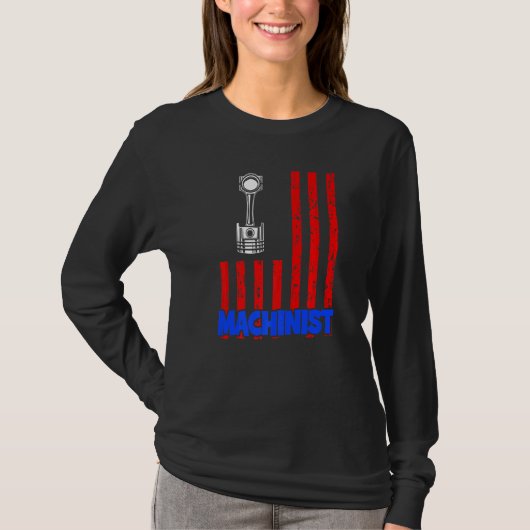 機械加工機操作子機械加工22 Tシャツ (正面)