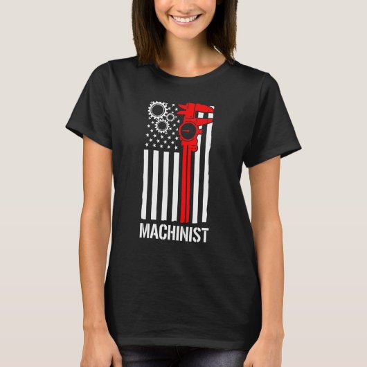 機械加工機操作子機械加工76 Tシャツ (正面)