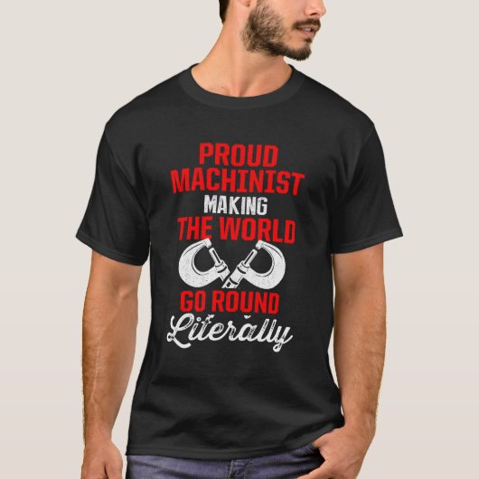 機械加工機操作工具機械加工エントゥシ Tシャツ (正面)