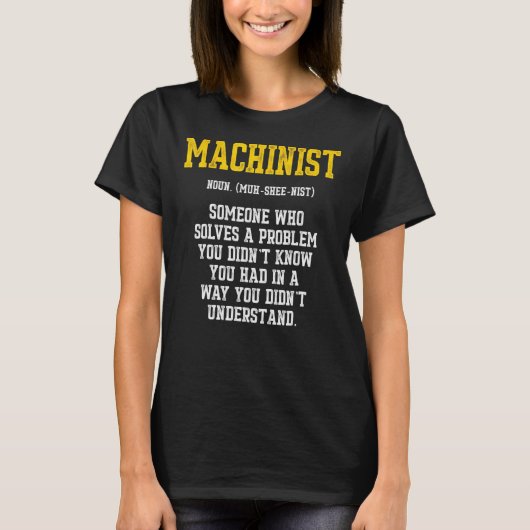 機械加工装置問題マシンオペレータ機械加工5 Tシャツ (正面)