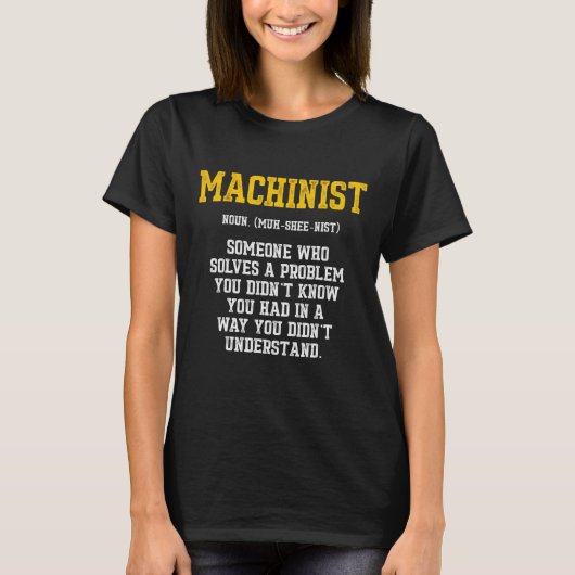 機械加工装置問題マシンオペレータ機械加工5 Tシャツ (正面)