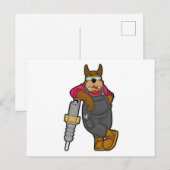 機械士としての犬とスパークプラグ ポストカード (正面/裏面)