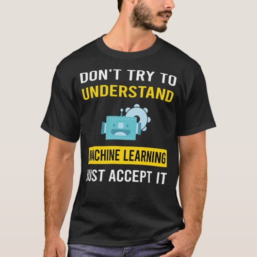 機械学習を理解する Tシャツ (正面)