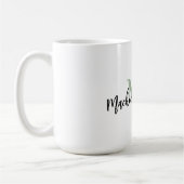機械学習愛好家のためのセージグリーンMLデザイン コーヒーマグカップ (左)