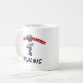 機械工の世界の最も素晴らしいマグ コーヒーマグカップ (正面左)